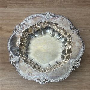 WM Rogers Orange Blossom Silver Plated Bowl/Platter